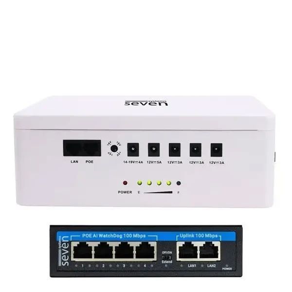 ДБЖ для системи відеоспостереження SEVEN 6024w з PoE 2787194270 фото