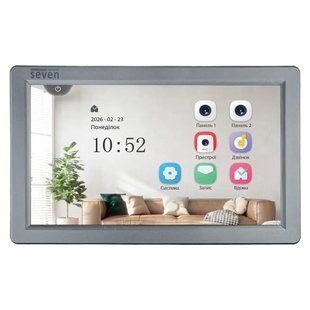 Відеодомофон 7 дюймів SEVEN DP-7570 FHD IPS grey(+біла і Чорна) 2929585365 фото