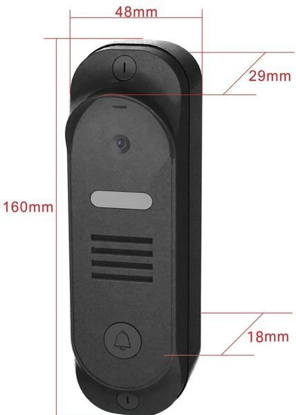Виклична панель SEVEN CP-7501 FHD Black 3057207320 фото