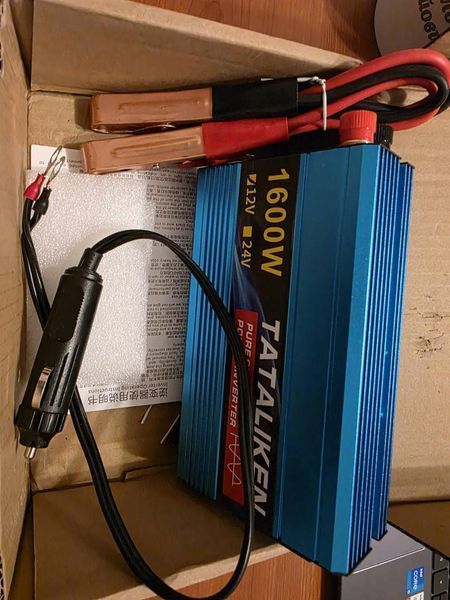 Інвертор Tataliken 1600W 12-220V Чистий синус 2897704055 фото